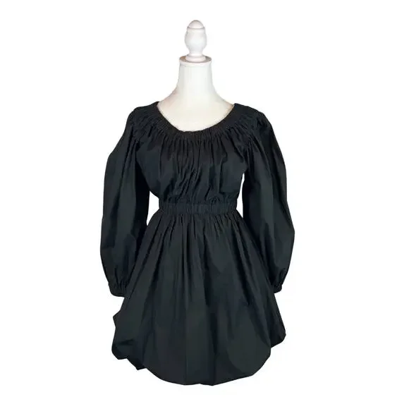Ulla Johnson Martine Bubble Mini Dress NEW Black Size 0 - Picture 2 of 9